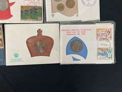 First Day of Issue Cover Coins