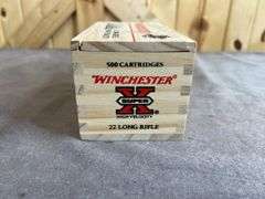 1 Wood Box/500 Rounds Cabela's Special Winchester .22 LR & 1 Box Browning .22 LR HP