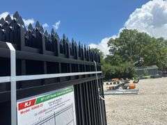 Powder Coated Steel Site Fence 8 X 6 Ft