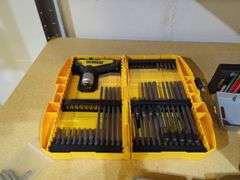Assorted Drill Bits and Socket Sets