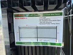 Powder Coated Steel Site Fence 8 X 6 Ft