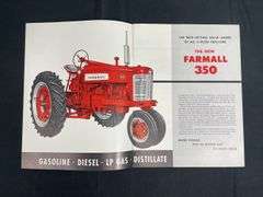 (2) IH Farmall 350 Tractor Sales Literature