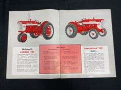 (2) IH Farmall 240 + 340 Tractor Sales Literature