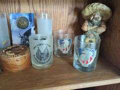 US Marines Lot - Rare Decanter/BELT buckles/Glassware/Golf Balls/ More