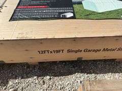 12 X 19FT Single Garage Metal Shed