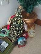 Camo Stockings and Marine Holiday Ornaments Lot