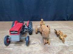 (3) Massey Tractors + Plow