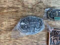 (5) TISCO Belt Buckles