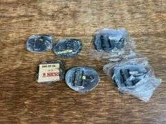 (6) Hesston Rodeo Belt Buckles