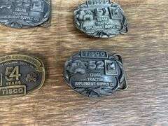 (5) TISCO Belt Buckles