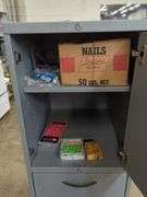 4 Ft Rolling Cabinet with Building Material Contents