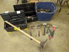 Husky Toolbox with Assorted Tools Lot