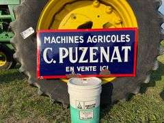 French Puzenat Agricultural Machines sign