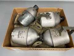 (4)-US WW2 Canteens w/Cups and Covers