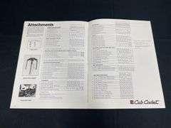 (3) IH 184 + Cub Cadet Sales Literature