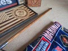 US Marines Lot - Art/Cane/Semper Fi Box / Plaque