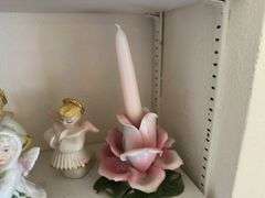 Lot of Assorted Figurines - Angels/Candle Holders