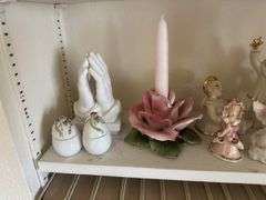 Lot of Assorted Figurines - Angels/Candle Holders