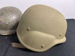 (2)-US PASGT Ballistic Helmets w/Chinstraps