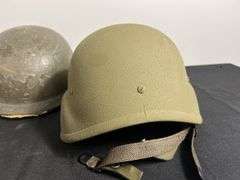 (2)-US PASGT Ballistic Helmets w/Chinstraps