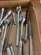 Assorted 1/4", 3/8", and 1/2" Ratchets & Extensions