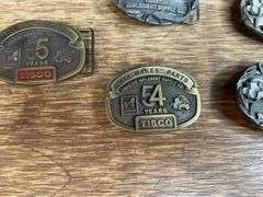 (5) TISCO Belt Buckles