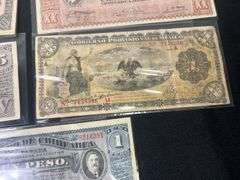 Mexican paper Currency