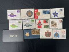 First Day of Issue Cover Coins