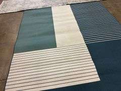 2 Decorative Rugs Blue & White