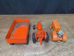 (3) 1/16 AC Tractors + Wagon