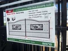 Metal Farm Driveway Gate 7 X 20 Ft 2 Pieces