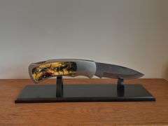 Giant Vietnam War Pocket Knife on Stand