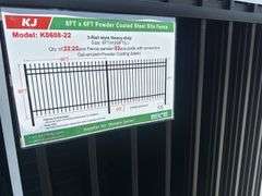 Powder Coated Steel Site Fence 8 X 6 Ft