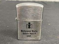1958 IH McCormick Works Safety Award Lighter