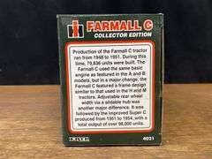 1/16 Farmall C Collector NIB Ertl