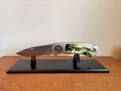 Giant Vietnam War Pocket Knife on Stand