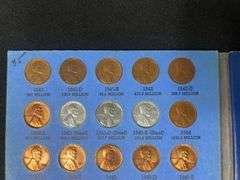 Lincoln Head Cents Collection in Blue Book
