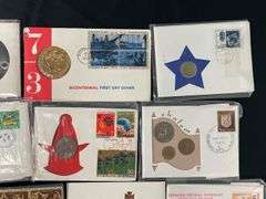 First Day of Issue Cover Coins