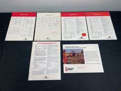 (6) IH 84 Series Tractor Sales Literature