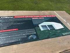 22 X 23FT Double Garage Metal Shed