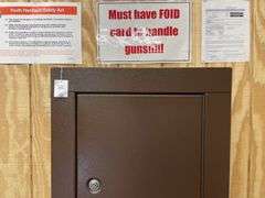 Steel Gun Safe with Shelves, Side Compartments; Hold 6 Guns