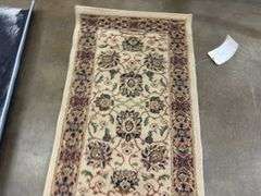 3 Decorative Rugs White, Tan, & Red