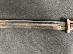 43asw German M1884/98 3rd Version Bayonet w/Steel Scabbard