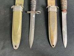 (2)-US M4 Bayonets w/M8A1 Scabbards