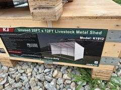 KJ Unused 20 X 12FT Livestock Metal Shed