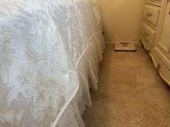 Bed and sheets
