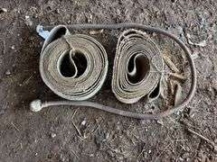 Hit and Miss Engine Long Exhaust and (2) Flatbelts
