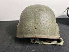 (2)-US PASGT Ballistic Helmets w/Chinstraps