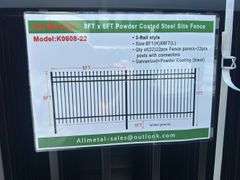 Powder Coated Steel Site Fence 8 X 6 Ft