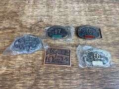 (5) TISCO Belt Buckles